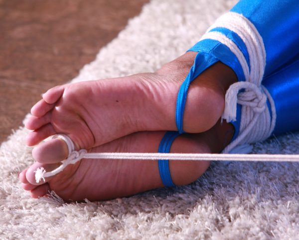 Taylor Summers ends up Tightly Toe Tied, Ball Tied, Sock gagged & Frustrated as: Captured America!  Full Hi Resolution Photo Set - Image 13