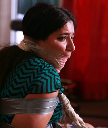 Office Girl Luz Veracruz is a tightly gagged, tied up, & Frustrated Co-Operative Captive!   Full Hi Resolution Photo Set - Image 8