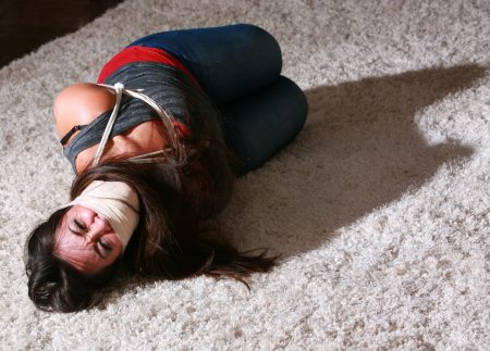 Ariana Sweaty Sock gagged, Hogtied, Toe-tied, Foot Worshipped and Humiliated in:  Humiliation Retaliation!  RE EDIT 2024 - Image 8