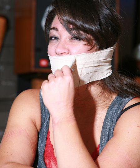 Ariana Sweaty Sock gagged, Hogtied, Toe-tied, Foot Worshipped and Humiliated in:  Humiliation Retaliation!  RE EDIT 2024 - Image 26